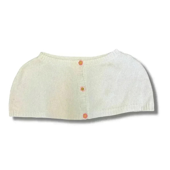 🌟Gymboree Girls White Cardigan Sweater Size 7-8 Button-Up Design🌟 - Picture 3 of 5